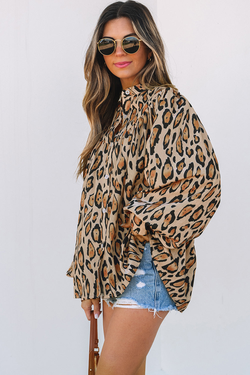 Alaiya Balloon Sleeve Casual Shirt