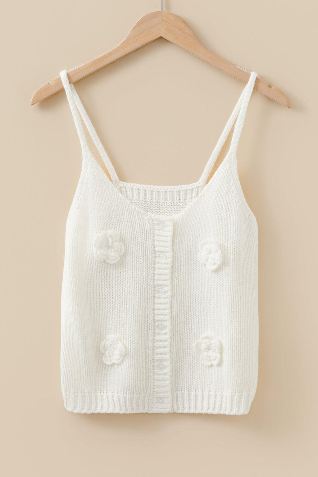 Maddie Flower Spaghetti Straps Sweater