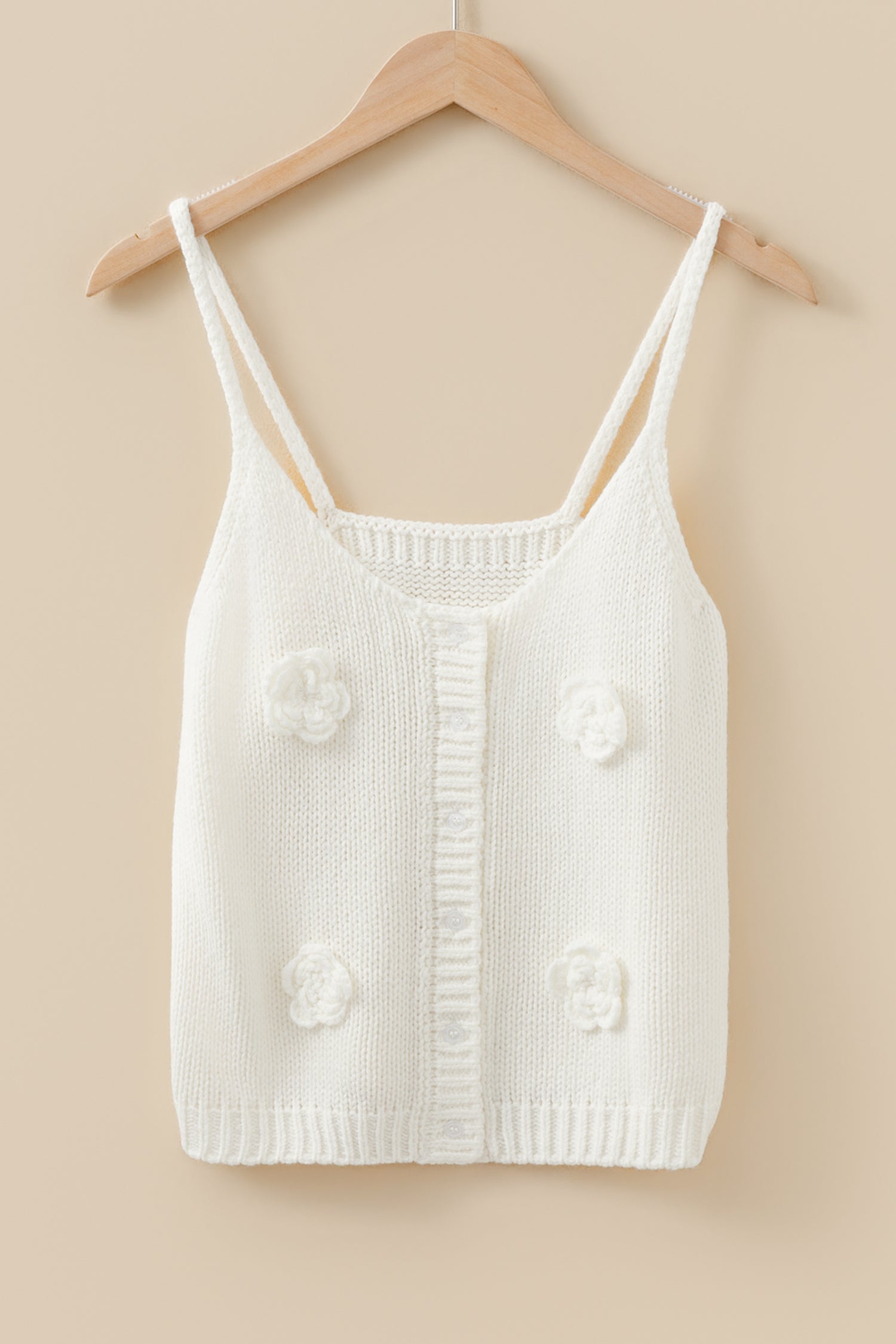 Maddie Flower Spaghetti Straps Sweater