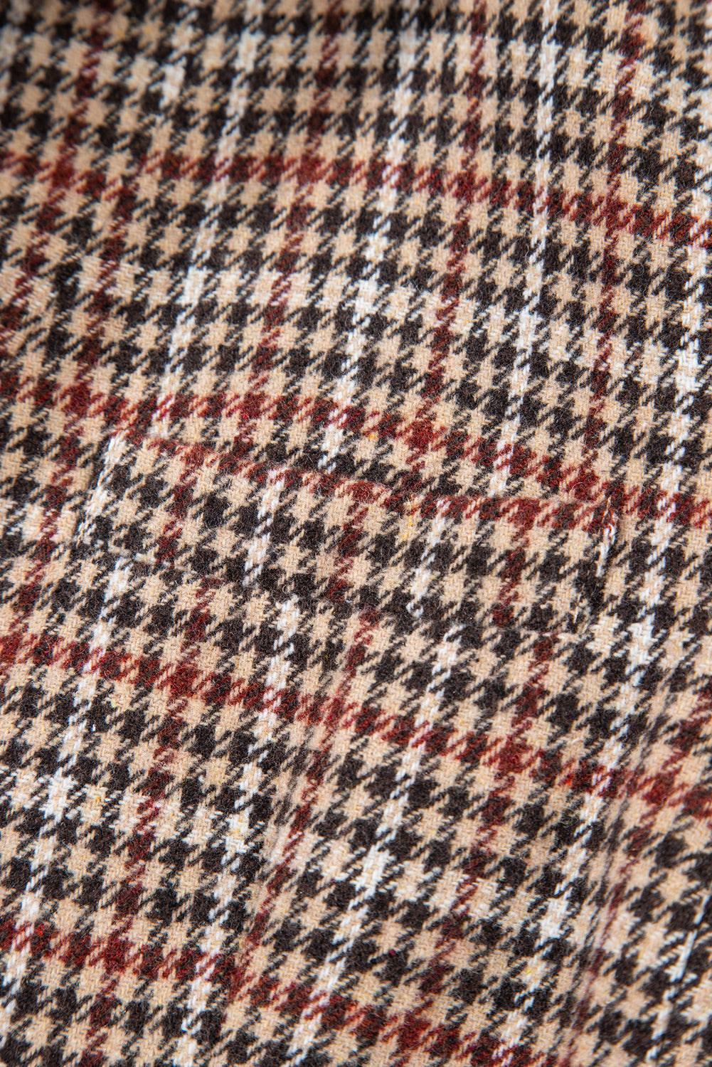 Aria Houndstooth Lapel Collar Blazer