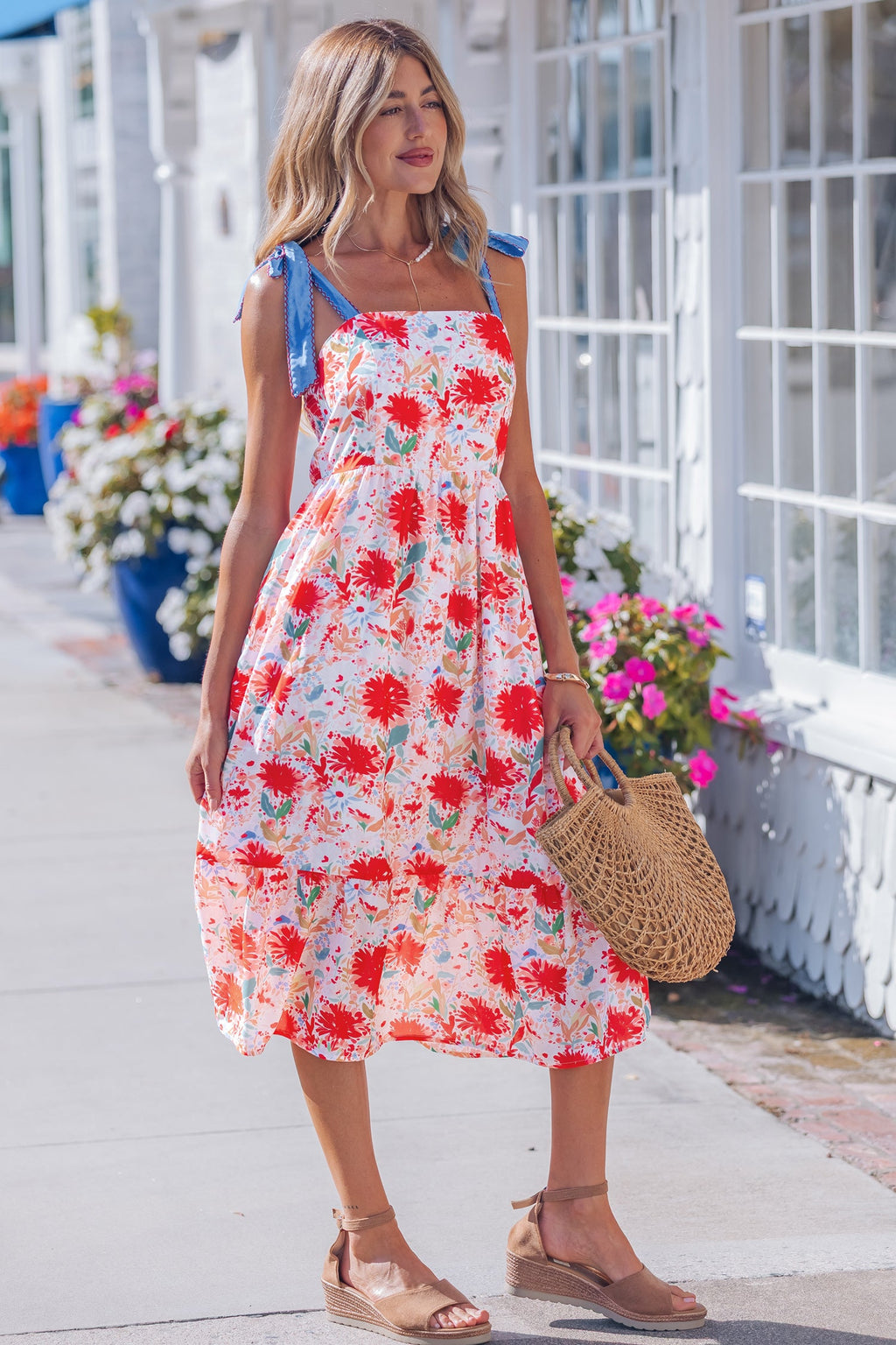 Dahlia Straps High Waist Dress