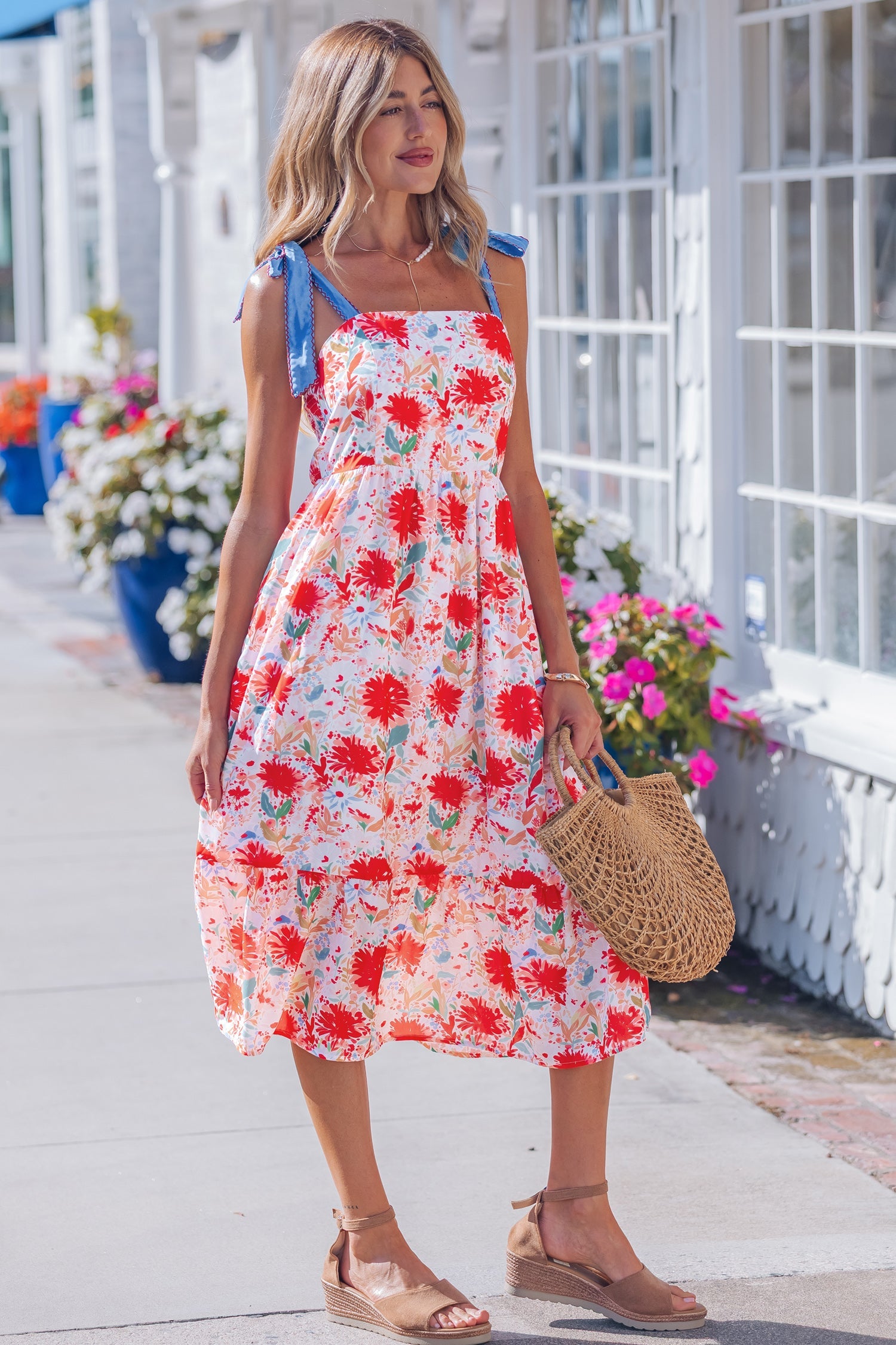 Dahlia Straps High Waist Dress