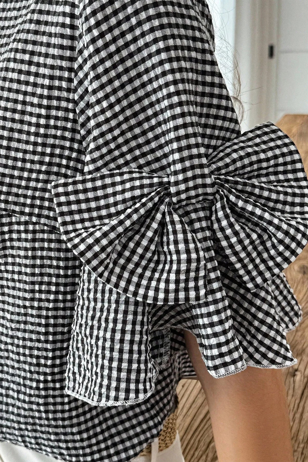 Carolina Ruffled Half Sleeve Blouse