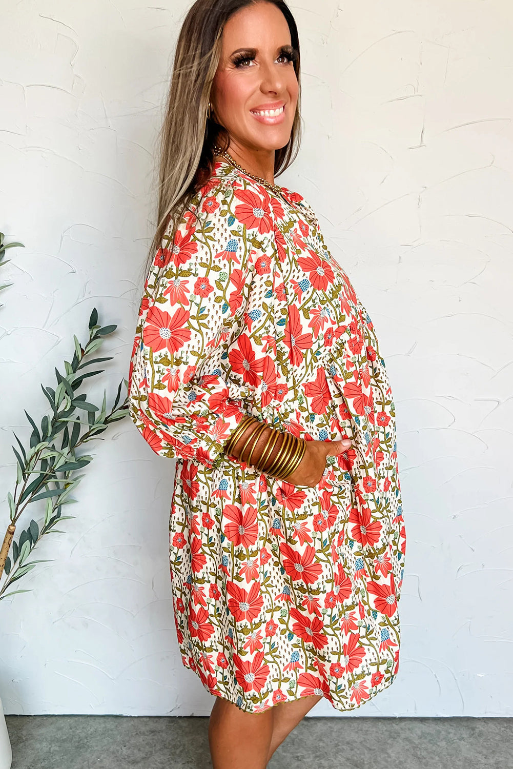 Freya Sleeve Loose Mini Dress