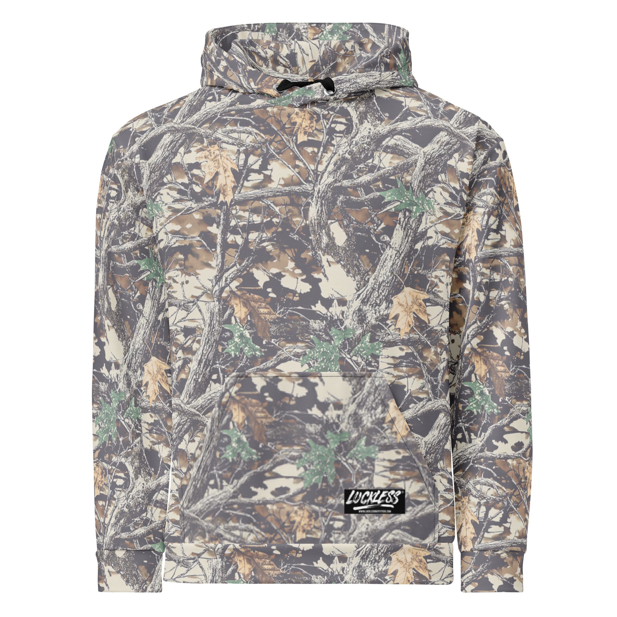 Faded Camo Wide String Hoodie