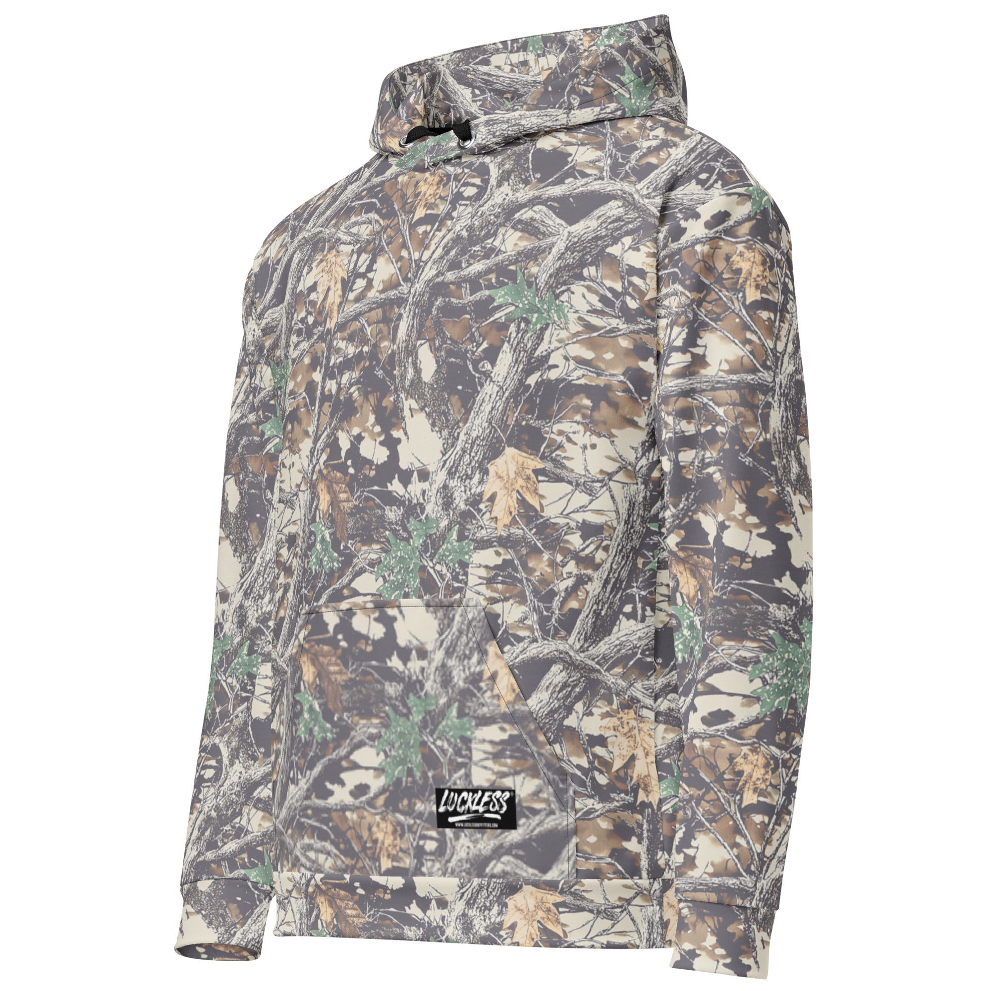 Faded Camo Wide String Hoodie