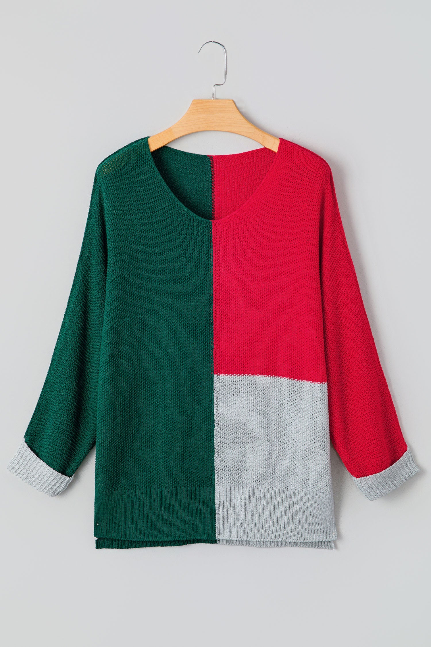 Demi Block Knit Loose Sweater