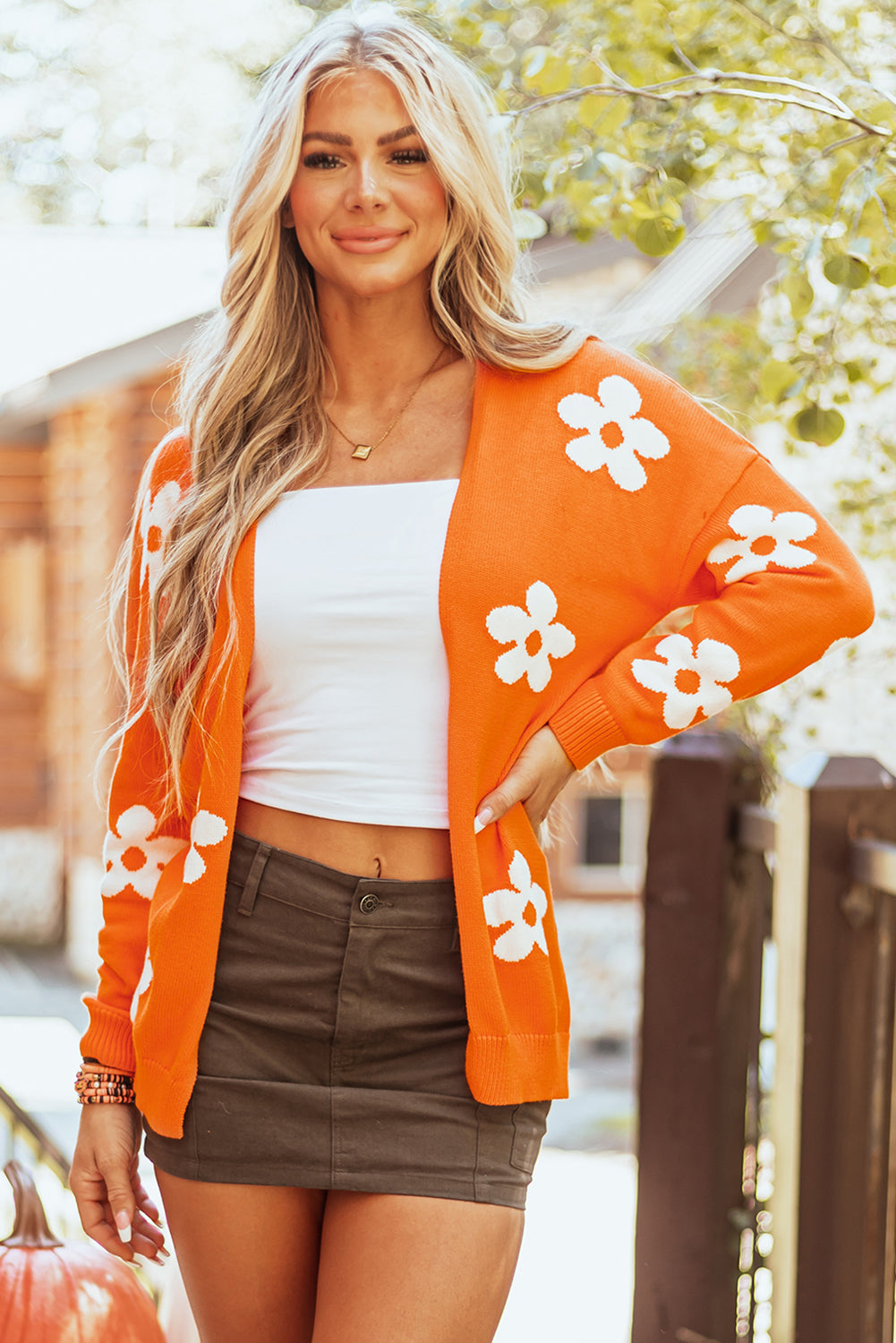 Olivia Open Front Loose Cardigan