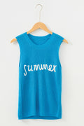 Sophia Script Graphic Sleeveless Sweater