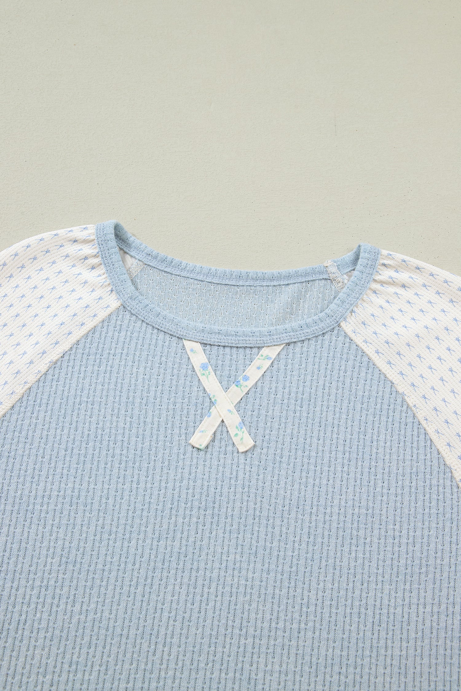 Lyric Block Floral Patchwork Long Sleeve Top