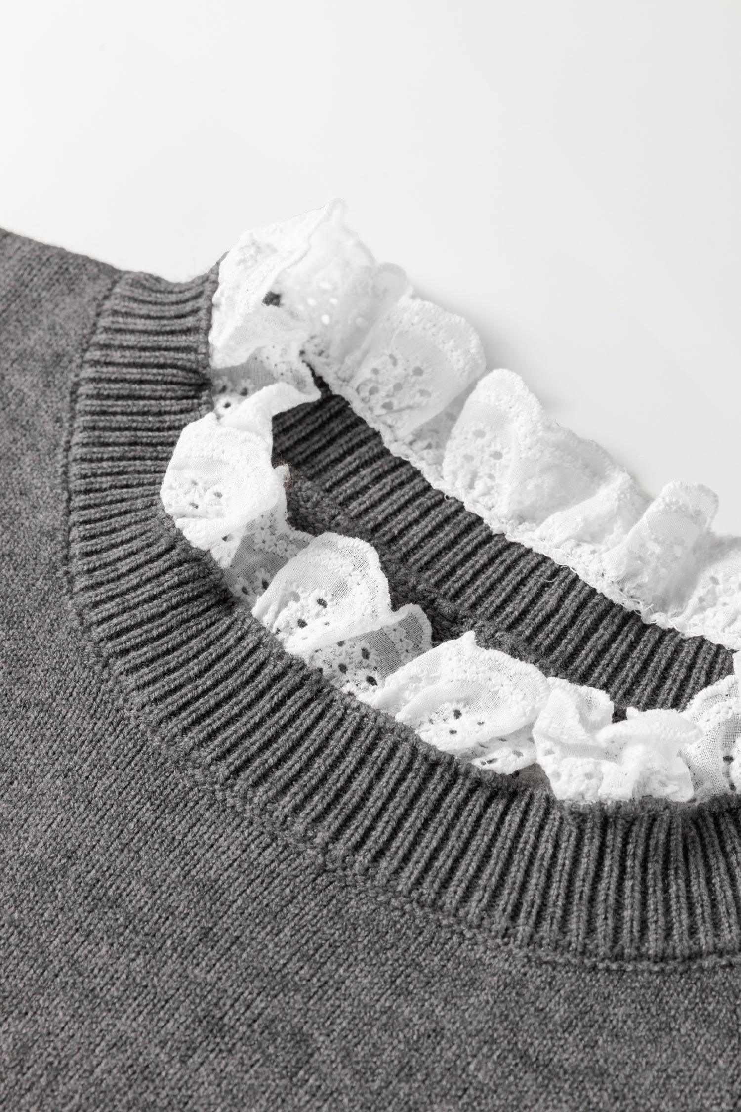 Katelyn Patchwork Cuffs Loose Sweater