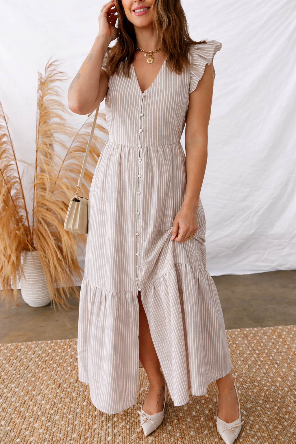 Kira Front Slit Maxi Dress