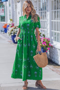 Davina Ruffle Hem Maxi Dress