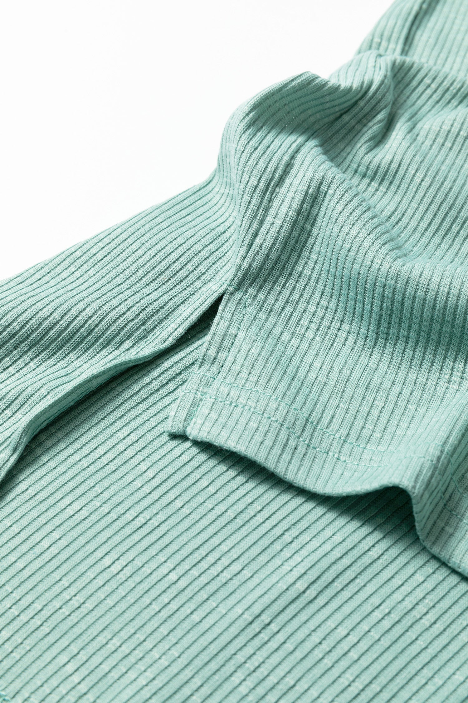 Mazie Mist Ribbed Patchwork PLUS Tee
