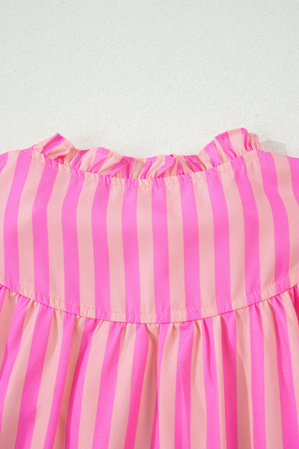 Juniper Stripe Ruffled Summer Blouse
