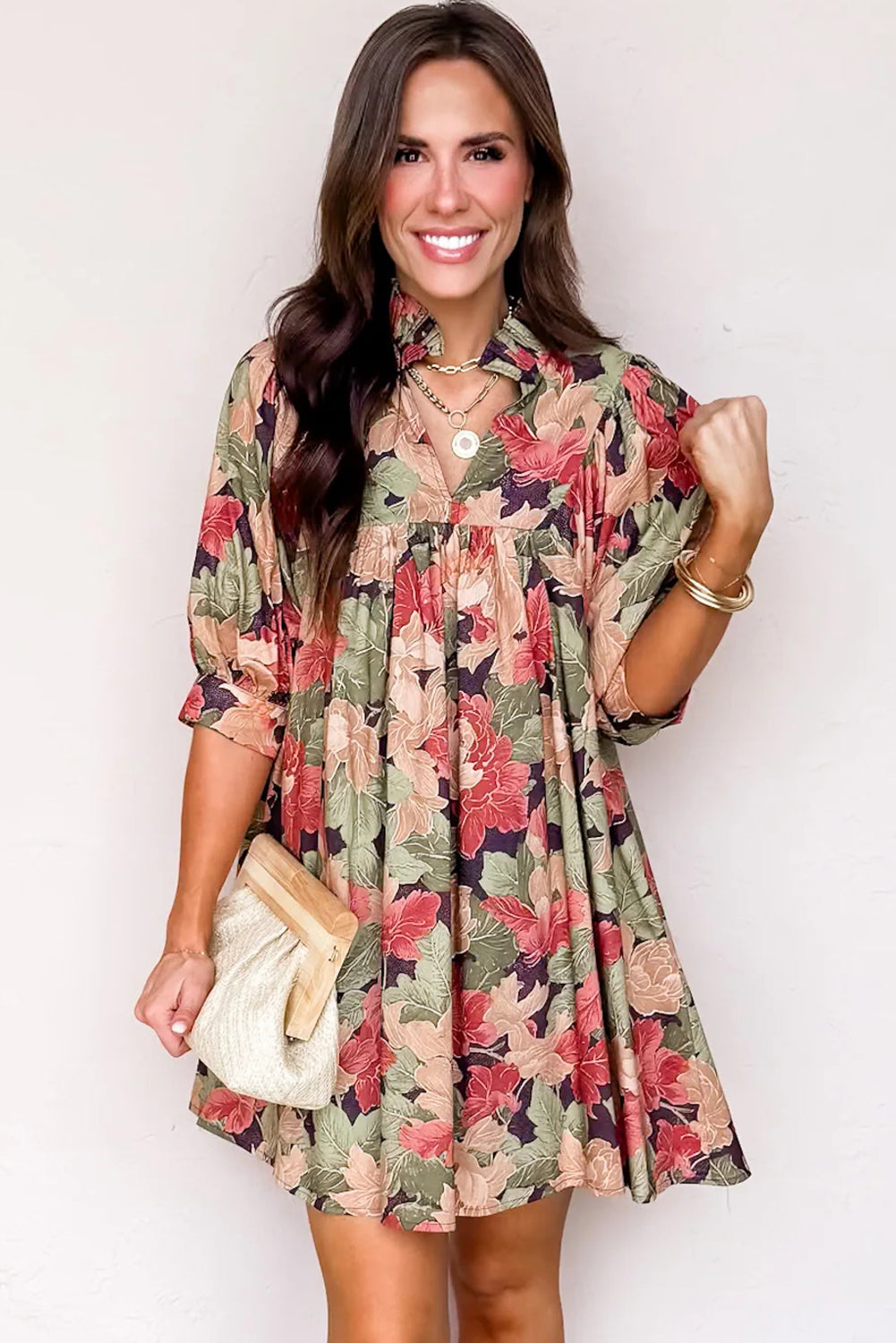 Annika Half Sleeve Mini Dress