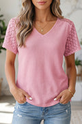 Nyomi Cutout Waffle Knit Blouse