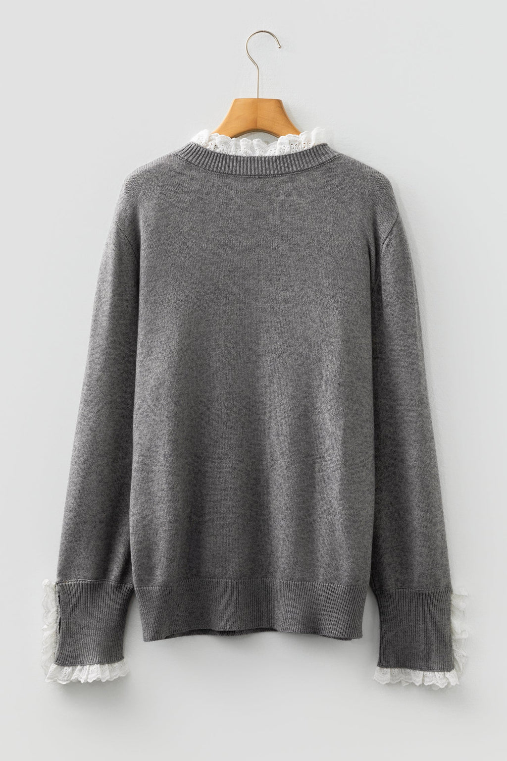 Katelyn Patchwork Cuffs Loose Sweater