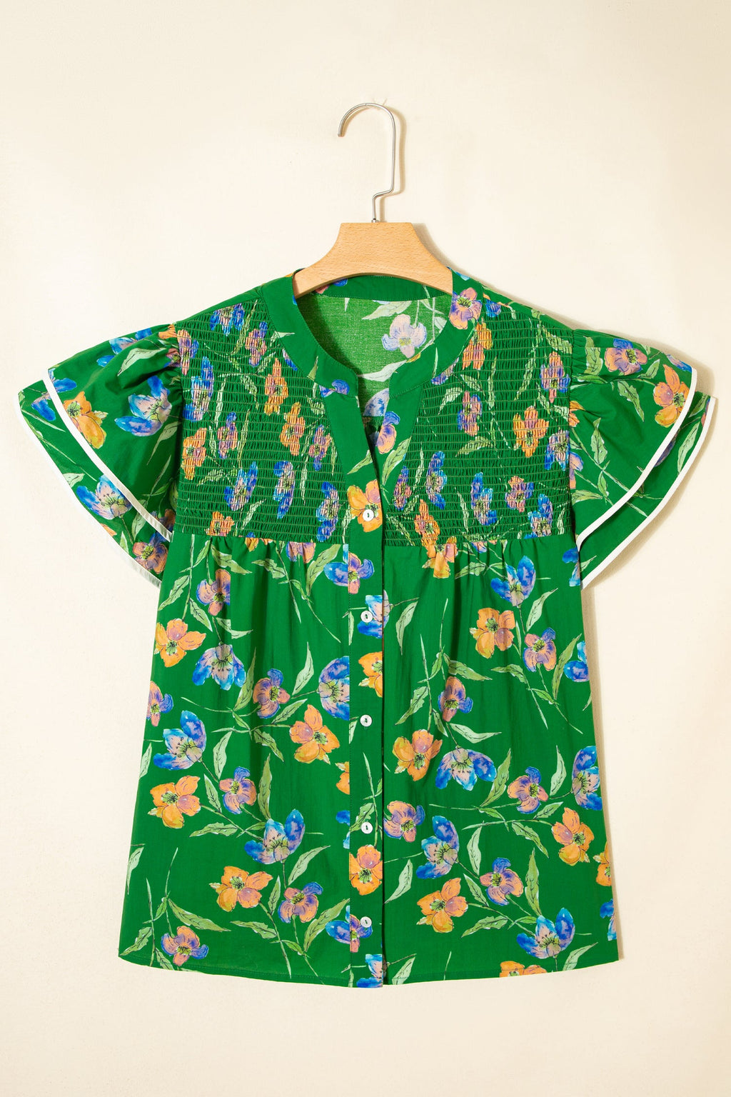 Keilani Short Sleeve Floral PLUS Top