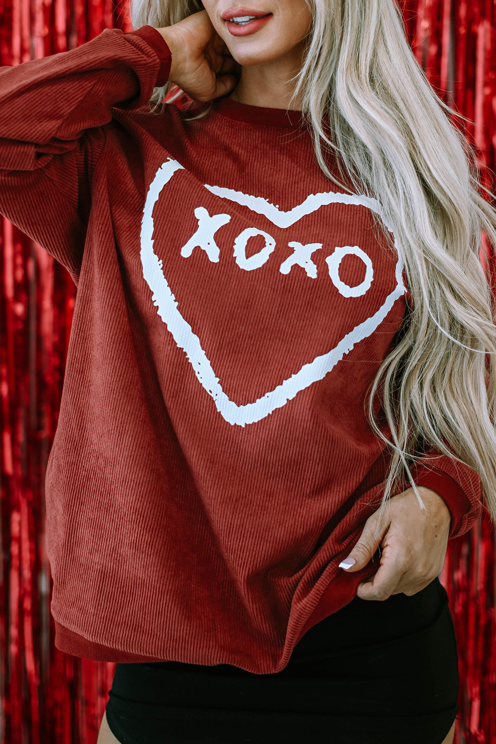 Freya Shape Graphic Corded Sweatshirt