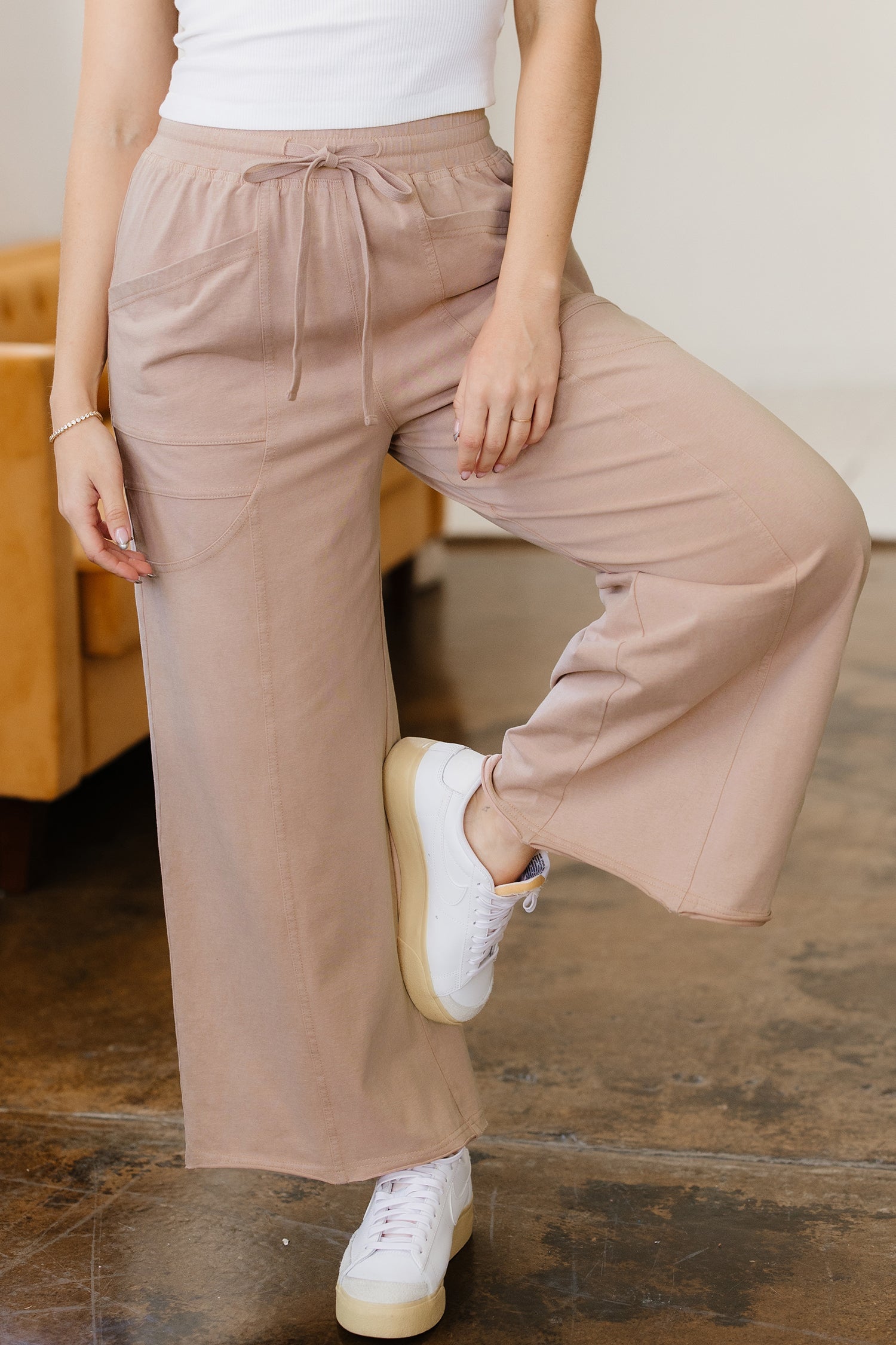 Elena Trim Wide Leg Pants
