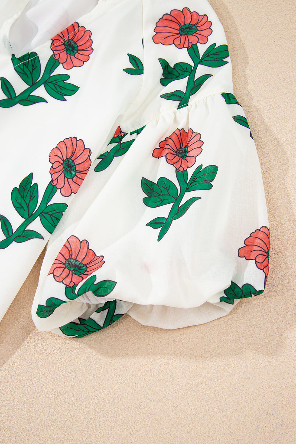 Briar Shirred Short Sleeve Blouse