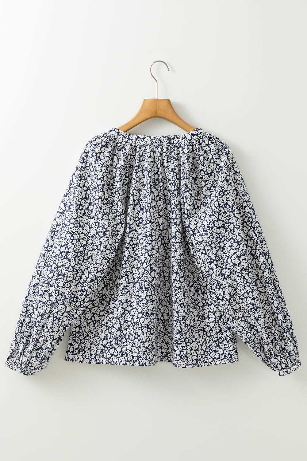 Amelie Notched Puff Sleeve Blouse