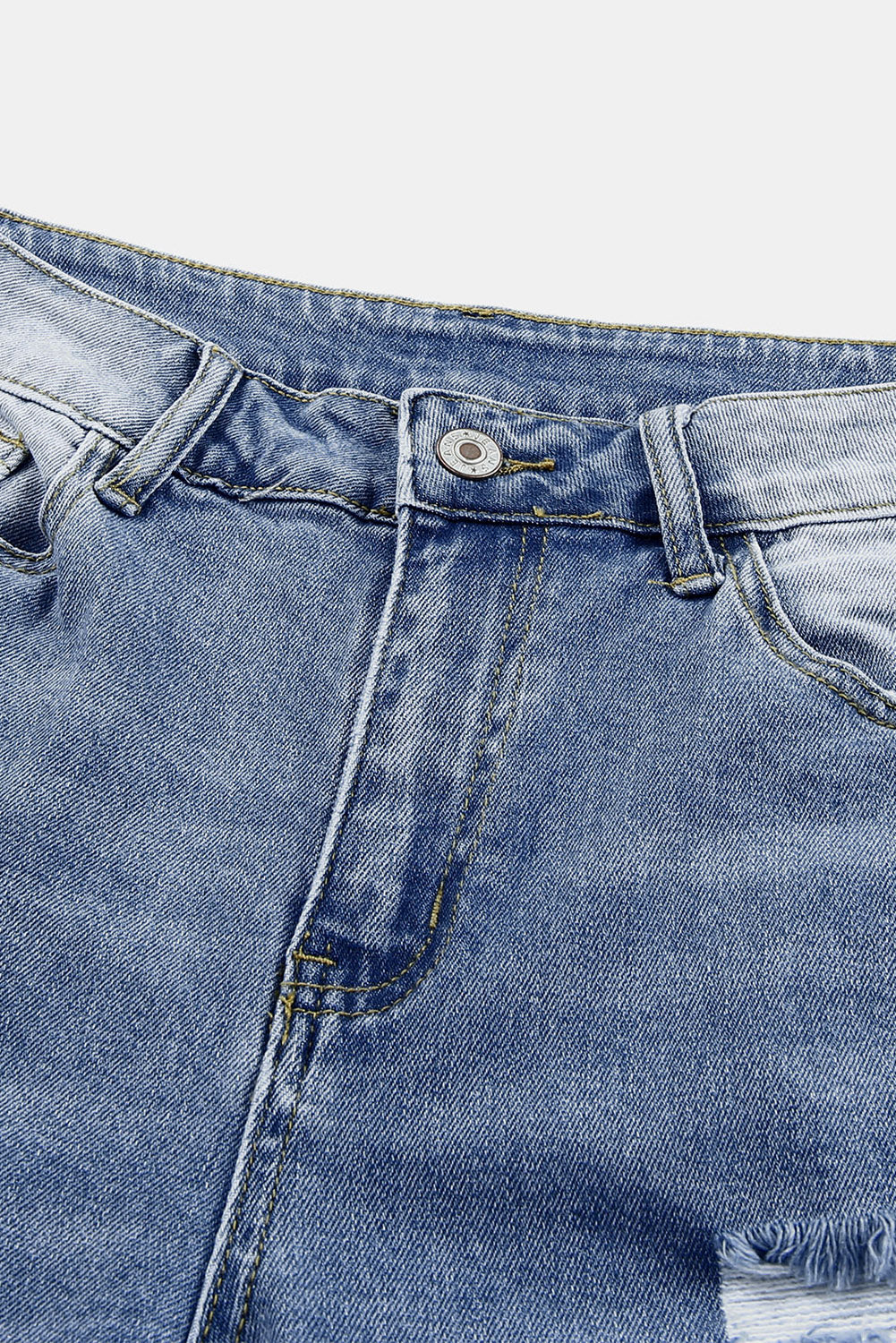 Georgia Skinny Distressed Capri Jeans