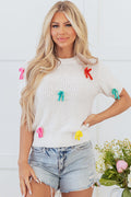 Jasmine Mock Short Sleeve Sweater