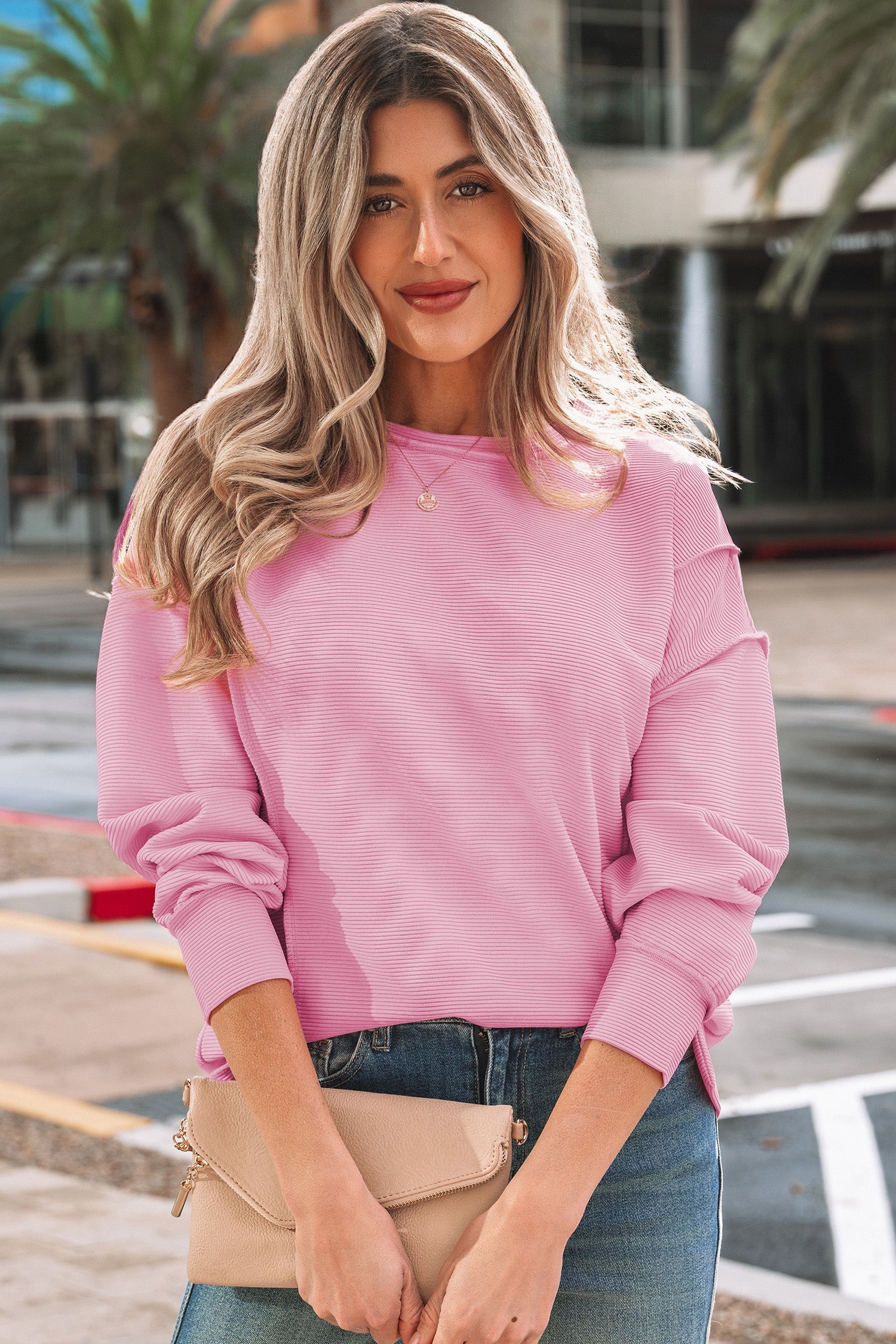Liv Drop Shoulder Baggy Pullover