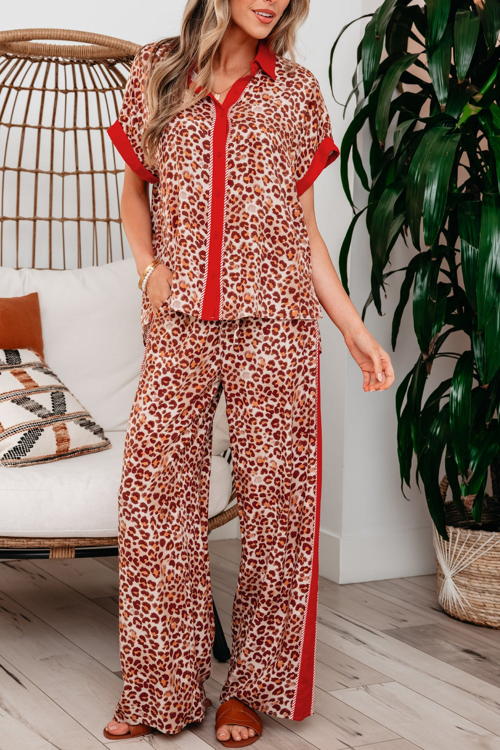 Nyla Contrast Lounge Set