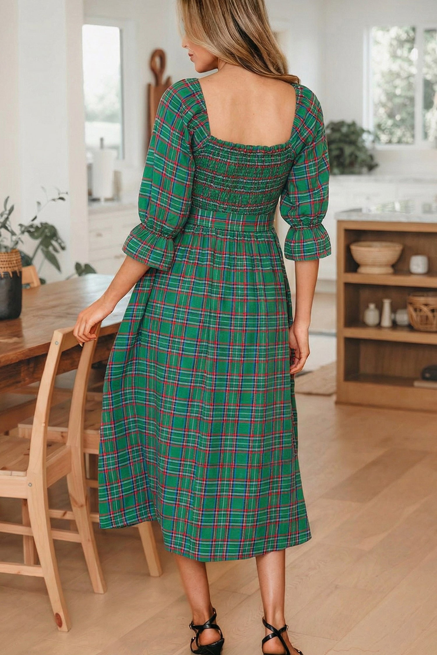 Scarlett Waist Flared Midi Dress