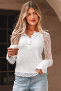Luisa Slim Henley top Long Sleeve Top