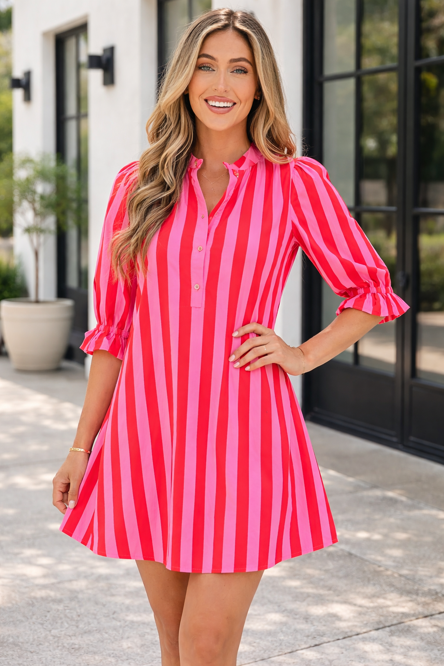 Rosemary Sleeve Loose Mini Dress