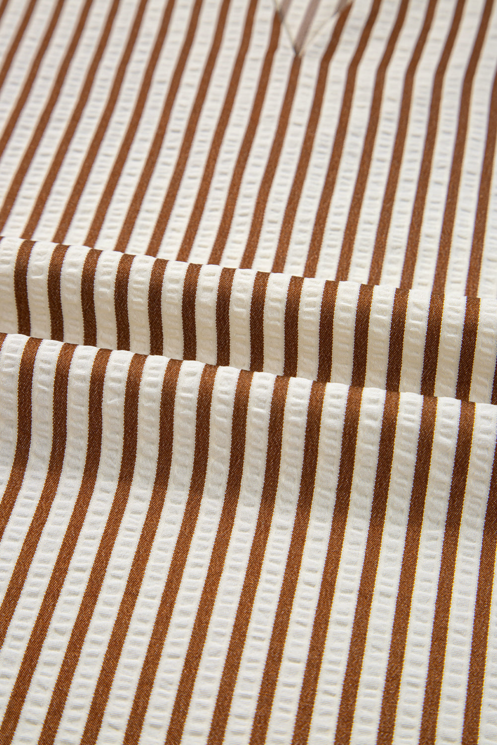 Blair Tied Cuffs Seersucker Blouse