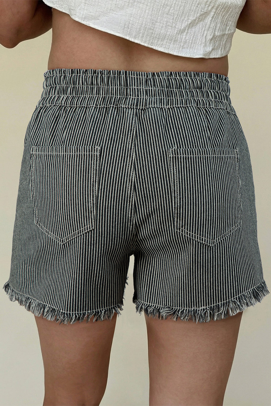 Campbell Elastic Waist Casual Shorts