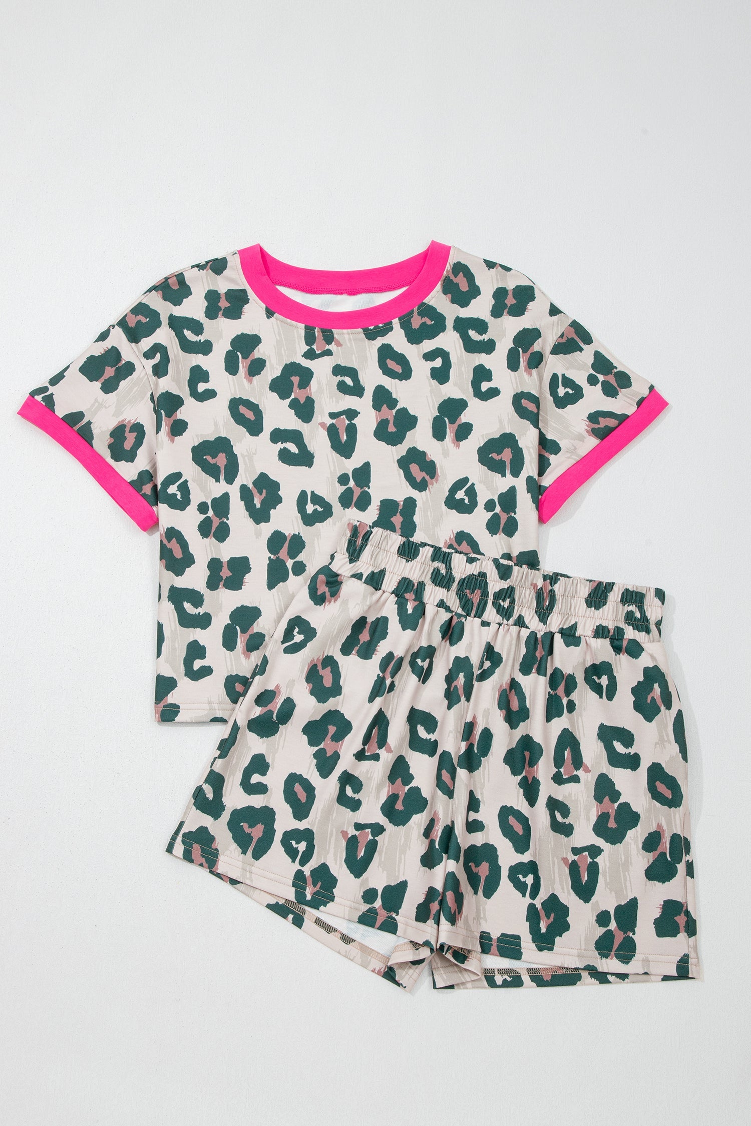 Arleth Print Contrast Trim Top