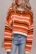 Mirissa Shoulder Cropped Pullover Sweater