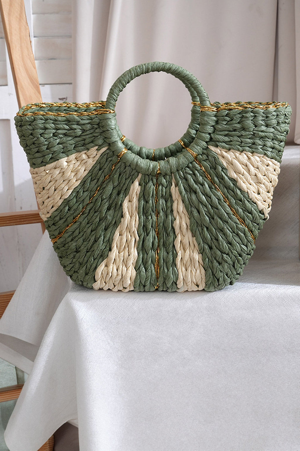 Rachel Handwoven Straw tote Bag