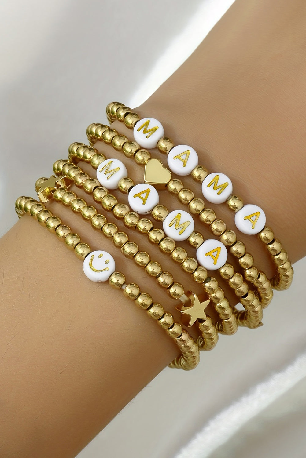 Milana Plated Beaded Bracelet Set