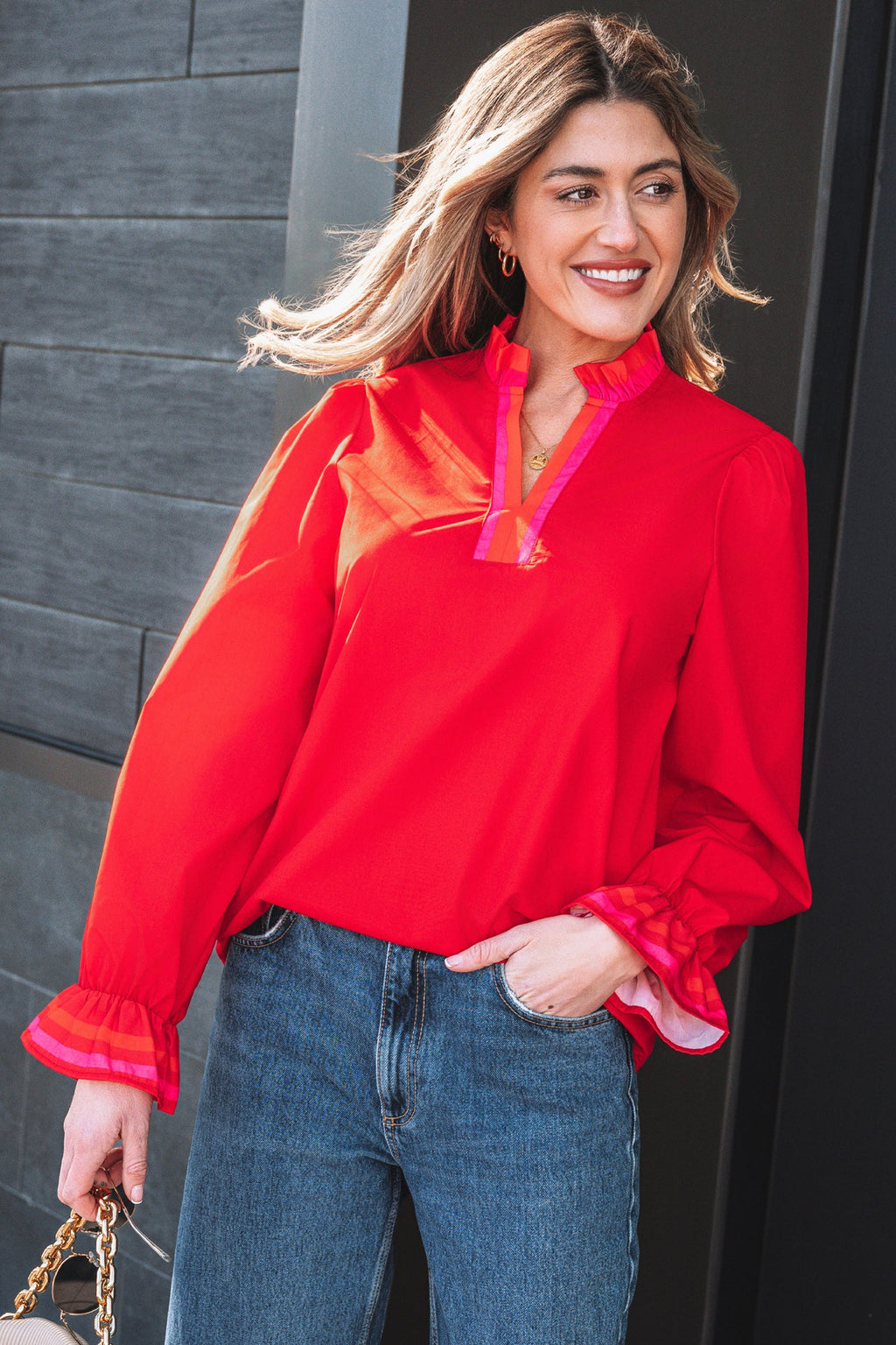 Celine Long Sleeve Blouse Long Sleeve Top