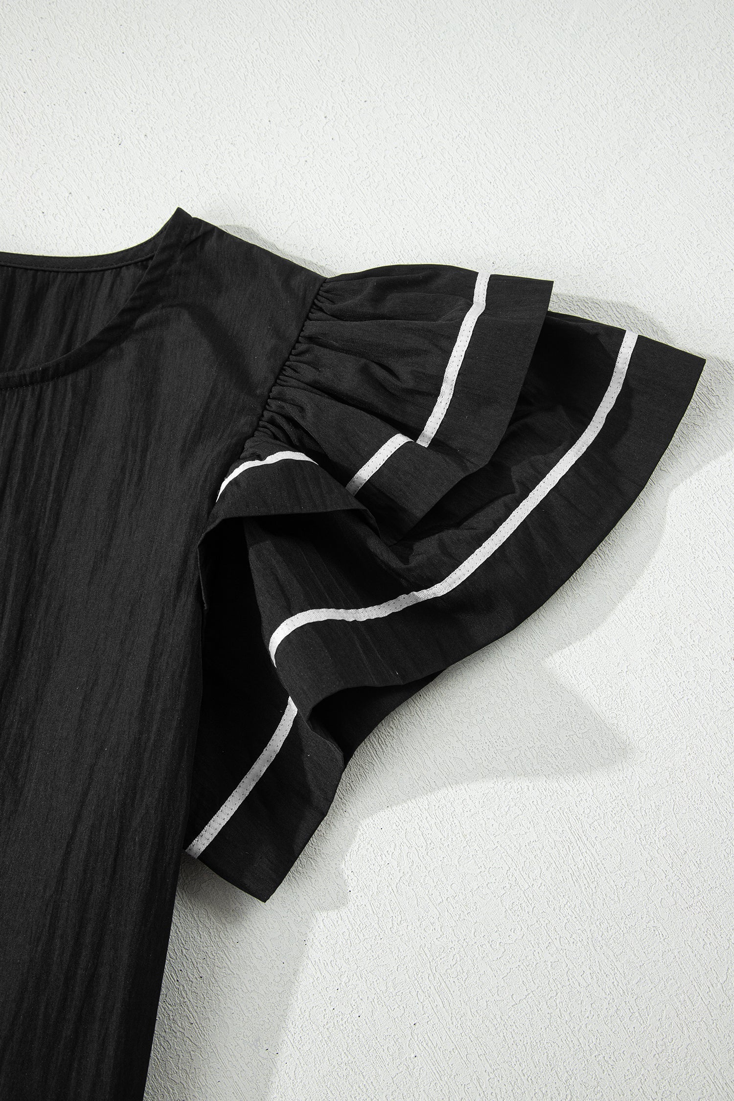 Amani Short Sleeve Textured Blouse