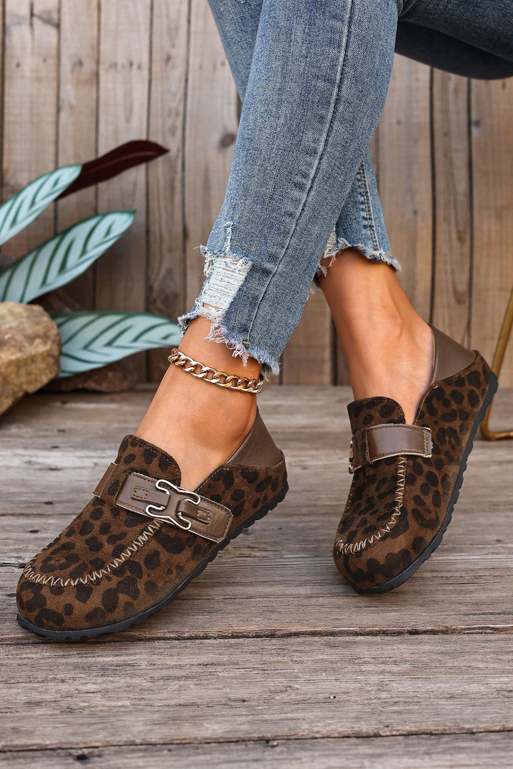 Keziah Buckle Slip On Shoes