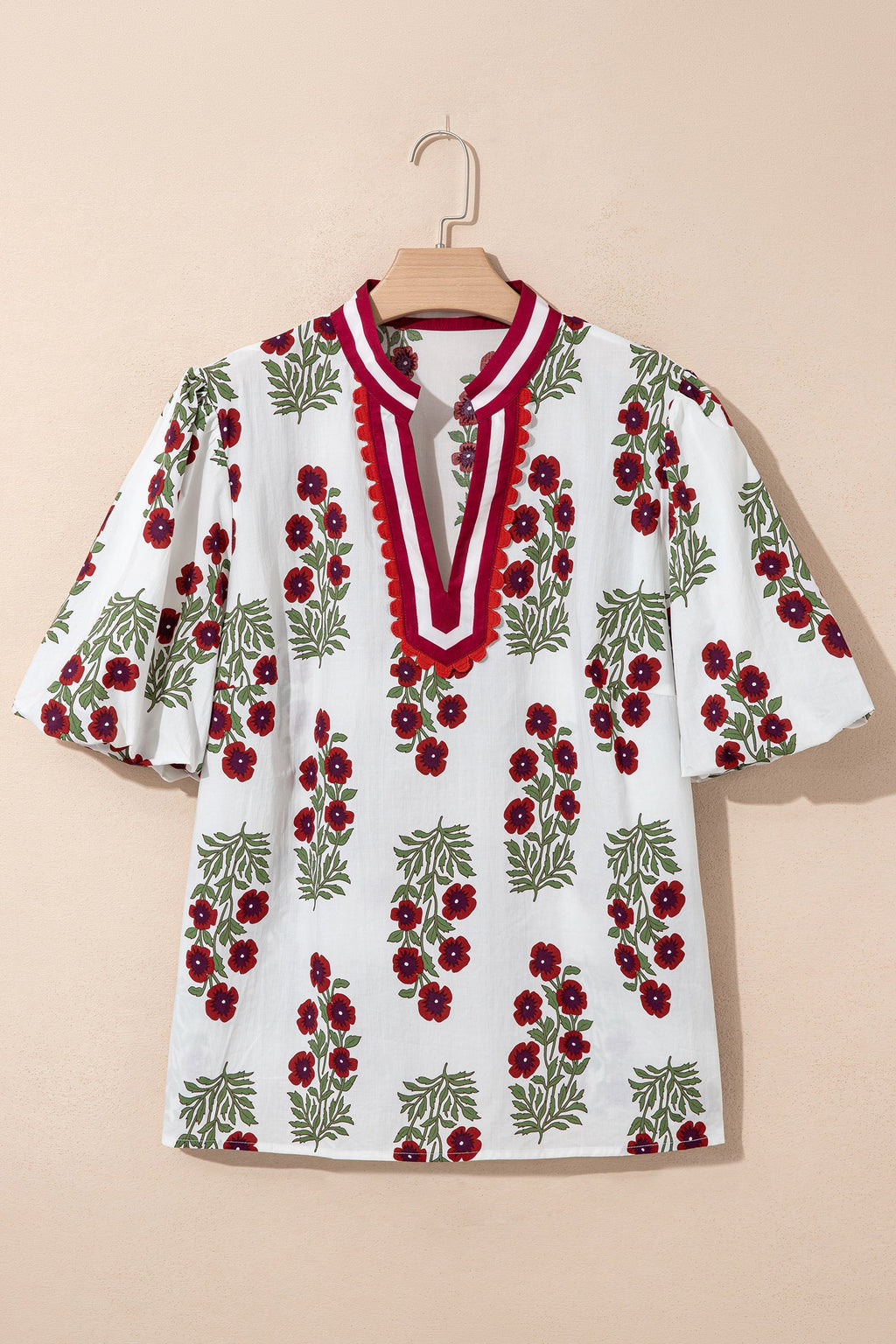 Katherine Short Sleeve Cotton PLUS Blouse