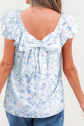 Beatrice Bow Back Square Blouse