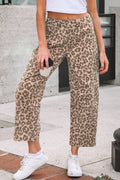 Winnie Print Straight Loose Jeans
