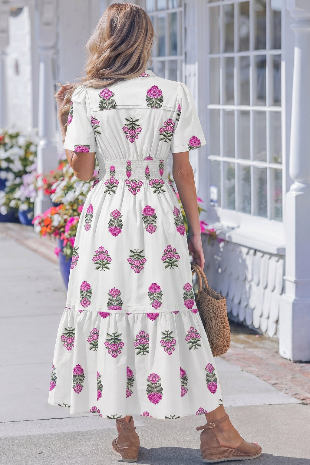 Aileen Ruffle Hem Maxi Dress