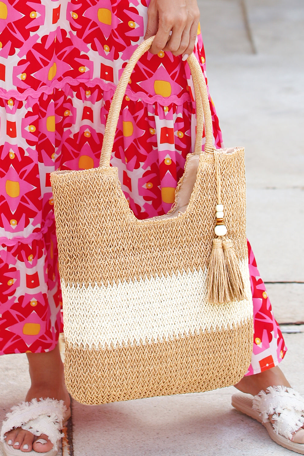 Layla Tassel Decor tote Bag