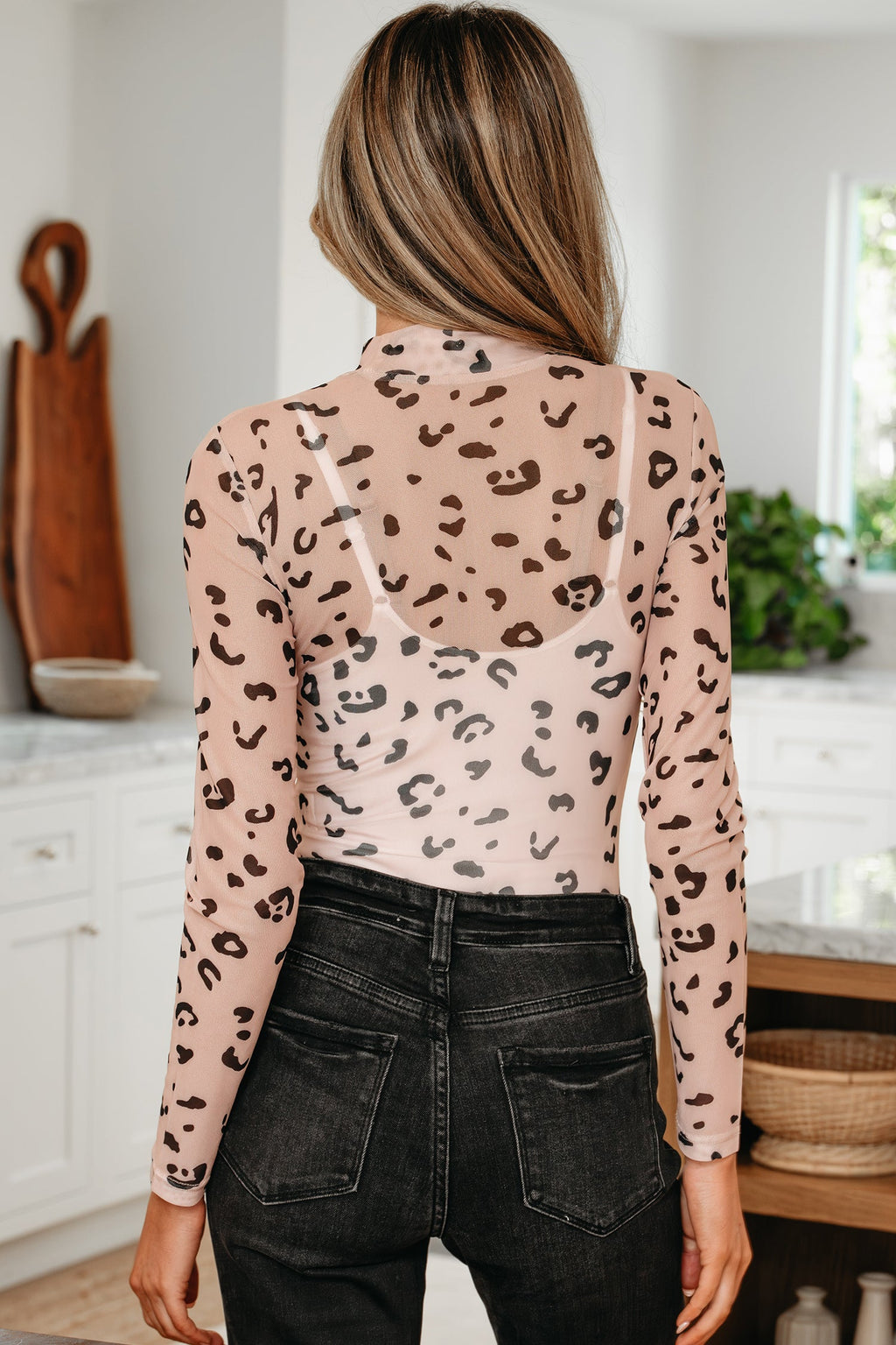 Kenna Mesh Long Sleeve Bodysuit