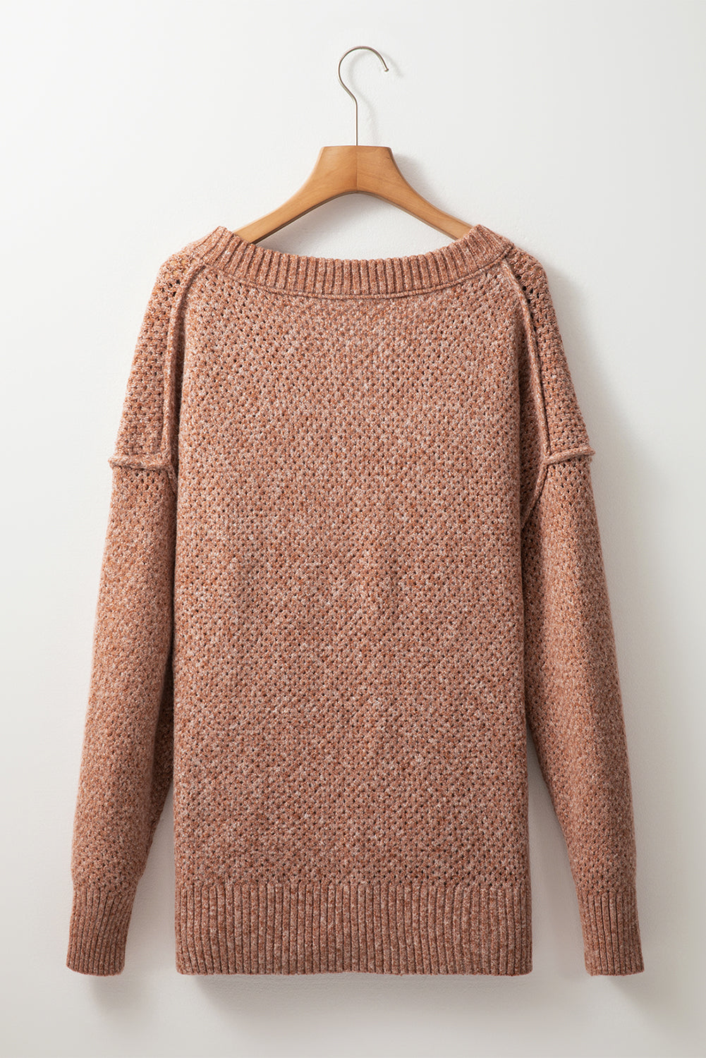Luciana Eyelet Drop Shoulder Sweater